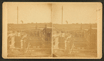 Boston water works, Sudbury River Conduit, 1876, Dam no. III, north end of Dam, looking south towards Hauer's(?).