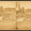 Boston water works, Sudbury River Conduit, 1876, Dam no III, north end of Dam, showing foundations of gate house, looking north.