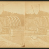 Boston water works, Sudbury River Conduit, 1876, Section 10, Waban Valley bridge, view of centering "arch B".