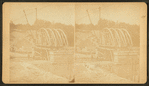 Boston water works, Sudbury River Conduit, 1876, Section 10, Waban Valley bridge, view of centering "arch B".