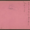 B.W.W. dam division, Dam II, temporary sheeting fro outer wall, north side of gate house, July 14th, 1877.
