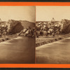 B.W.W. dam division, Dam I, center wall and embankment, north side of river, July 14, 1877.