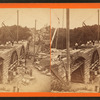 Sudbury River Conduit, B.W.W. div.4, sec 15, Aug. 17 1876, view of Charles River bridges taken from Newton side and looking west.