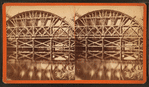 Sudbury River Conduit, B.W.W., div. 4, sec. 15, Oct. 18, 1876. View of large centring from east bank of river showing south side (2nd view).
