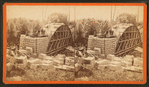 Sudbury River Conduit, B.W.W., div. 4, sec. 15, Oct. 18, 1876. View taken on the east bank of Charles River showing north side of centering of arch "A".