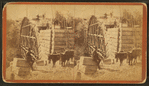 Sudbury River Conduit, B.W.W., div. 4, sec. 15, Oct. 18, 1876. View of south and east sides of east abutment of large arch.