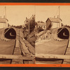 Sudbury River Conduit, B.W.W., div. 4, sec. 16, Oct. 18, 1876. View taken on top of bridge and looking east.