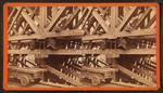 Sudbury River Conduit, B.W.W., div. 4, sec. 15, Oct. 18, 1876. View of central portion of large centring showing jack screws.