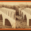 Sudbury River Conduit, B.W.W., div. 4, sec. 15, Nov. 13, 1876. South side of bridge from Newton side (centerings of arches "F" and "G" removed).
