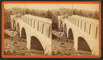 Sudbury River Conduit, B.W.W., div. 4, sec. 15, Nov. 13, 1876. South side of bridge from Newton side (centerings of arches "F" and "G" removed).