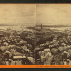 Boston Harbor and East Boston, from Bunker Hill monument.