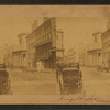 View of King's Chapel, showing columned front, and carriages on Tremont St.