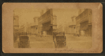View of King's Chapel, showing columned front, and carriages on Tremont St.