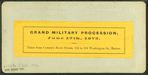 Grand military procession, June 17th, 1875.