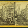 View of a parade down Washington Street.