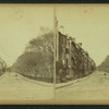 View of houses lining Boston Common.