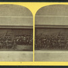 Detail of a bas-relief at the base of the Soldiers' and Sailors' Monument.