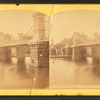 Bridge across lake, Public Garden, Boston.