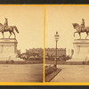 Ball's statue of Ge. Washington, Public Gardens (side view).