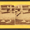 Bridge across lake, Public Garden, Boston.