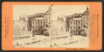 Franklin statue, winter.