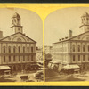 Stereoscopic views of Faneuil Hall, Quincy and Washington Markets, Boston, Massachusetts.