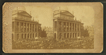 Inauguration of the Webster statue.
