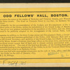 Odd Fellows' Hall, Boston.