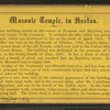 Masonic Temple in Boston.