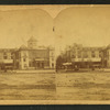 Unidentified buildings.