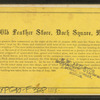 The old feather store, Dock square, Boston.