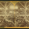 Interior view showing flower arrangements.