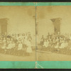 View of unidentified students and teachers.