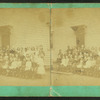 View of unidentified students and teachers.