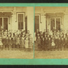 View of unidentified students and teachers.