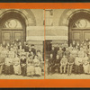 View of unidentified students and teachers.