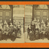 View of unidentified students and teachers.