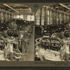 Experts testing engines in an automoblie plant.