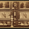 Paintings on display.