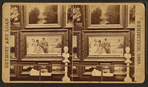 Paintings on display.