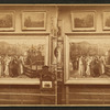 Paintings on display.