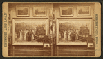 Paintings on display.