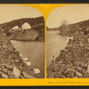 Iron Ore Train of 45 cars crossing Goose Lake.