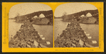 Iron Ore Train of 45 cars crossing Goose Lake.