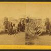 Group of Indians and "Red River carts".