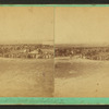 Indians sitting in large circles during the issuing of annuities at Ft. Berthold.