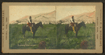 Shoots the Lodge on horseback.