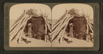 Najavo blanket weaving -- an Indian hogan (hut) on the Navajo reservation, Arizona