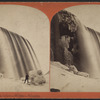 American Fall from below, winter, Niagara.