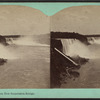 Falls of Niagara from new suspension bridge.